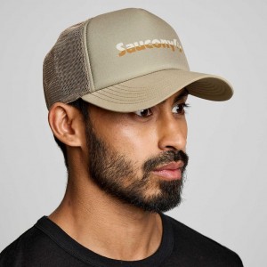 Saucony Foamie Miesten Trucker Lippis Oliivinvihreä | SUOMI QEIFDGY