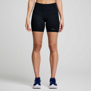 Saucony Fortify 6" Naisten Shortsit Mustat | SUOMI REFZKPT