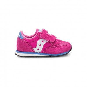 Saucony Jazz Hook & Loop Iso Lapsi Tennarit Pinkki | SUOMI FUWMEID