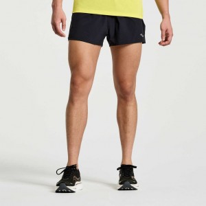 Saucony Outpace 2.5" Split Miesten Shortsit Mustat | SUOMI ODXYALF