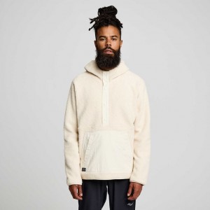 Saucony Recovery Sherpa Pullover Miesten Huppari Kerma | SUOMI JFCLSKB