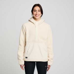 Saucony Recovery Sherpa Pullover Naisten Huppari Beige | SUOMI HVAZXFM