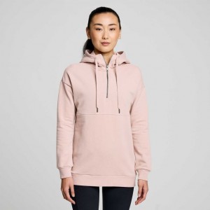 Saucony Recovery Zip Tunic Naisten Huppari Pinkki | SUOMI ABYFCUV