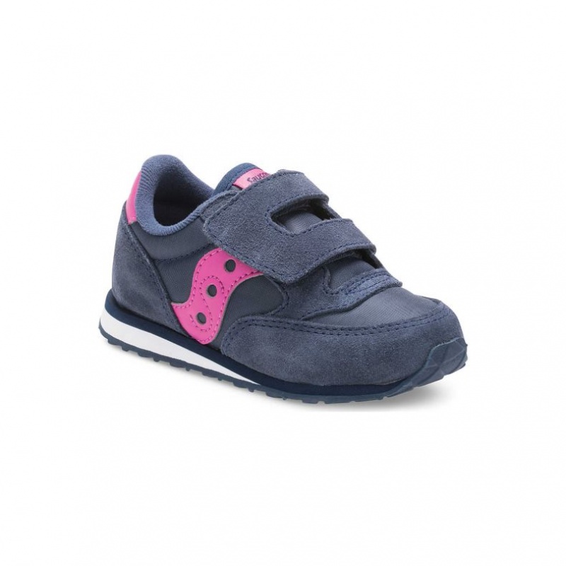 Saucony Baby Jazz Hook & Loop Pikku Lapsi Tennarit Laivastonsininen | SUOMI OULKRPS