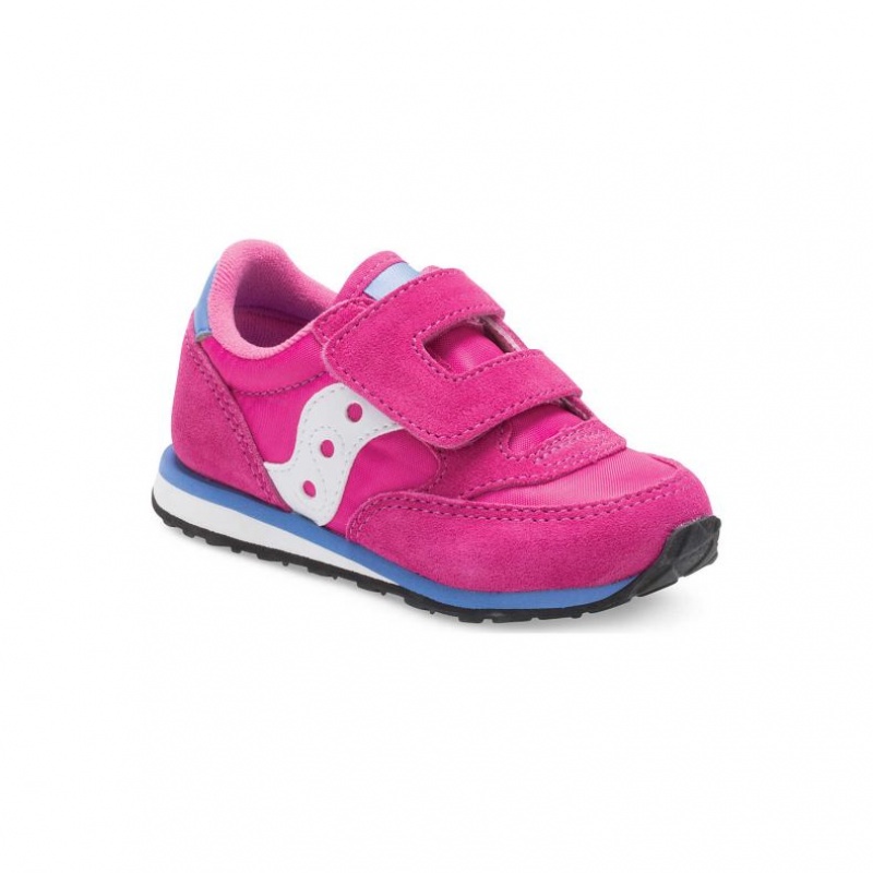 Saucony Baby Jazz Hook & Loop Pikku Lapsi Tennarit Pinkki | SUOMI WRQSLXO