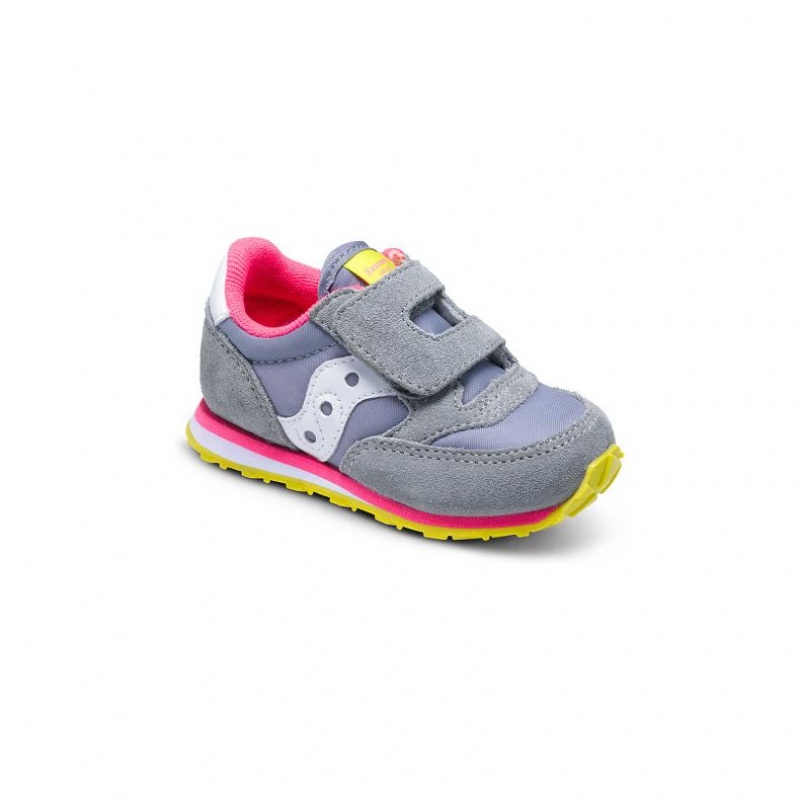 Saucony Baby Jazz Hook & Loop Pikku Lapsi Tennarit Harmaat | SUOMI OBFAWKL