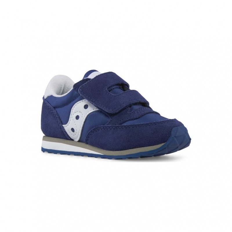 Saucony Baby Jazz Hook & Loop Pikku Lapsi Tennarit Laivastonsininen | SUOMI VLJWDAZ