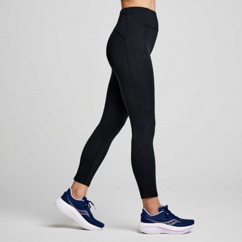 Saucony Fortify Crop Naisten Trikoot Mustat | SUOMI HIMRNWY