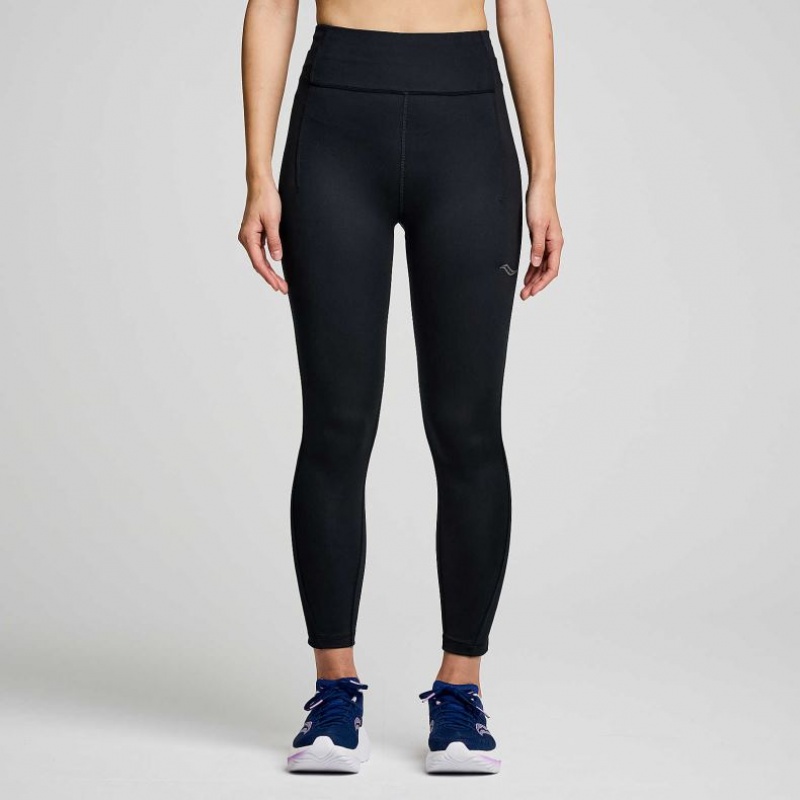 Saucony Fortify Crop Naisten Trikoot Mustat | SUOMI HIMRNWY