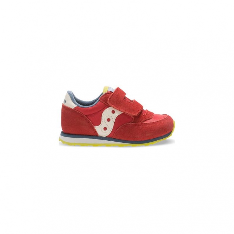 Saucony Jazz Hook & Loop Iso Lapsi Tennarit Punainen | SUOMI LQTOWBU