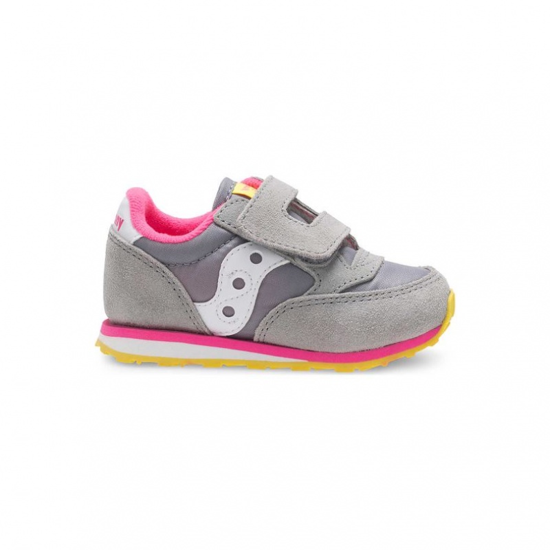 Saucony Jazz Hook & Loop Iso Lapsi Tennarit Harmaat | SUOMI VDAOQMT