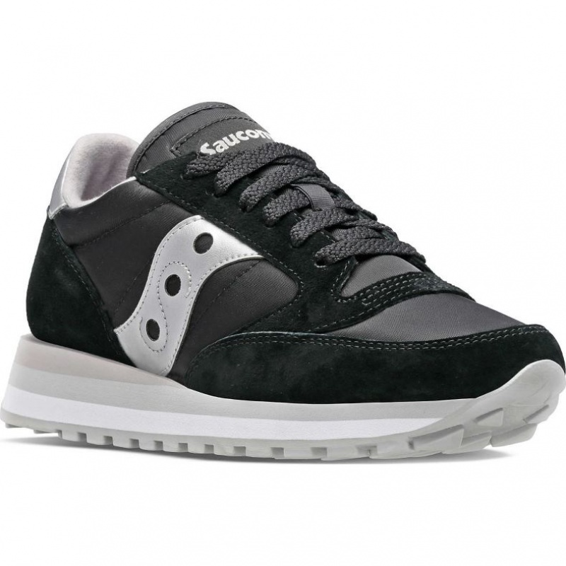 Saucony Jazz Triple Naisten Tennarit Mustat Hopea | SUOMI FKGETZY