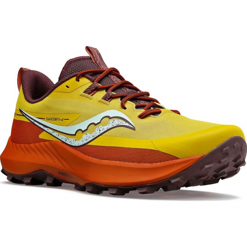 Saucony Peregrine 13 Miesten Maastojuoksukengät Keltainen Oranssi | SUOMI SILDHBU