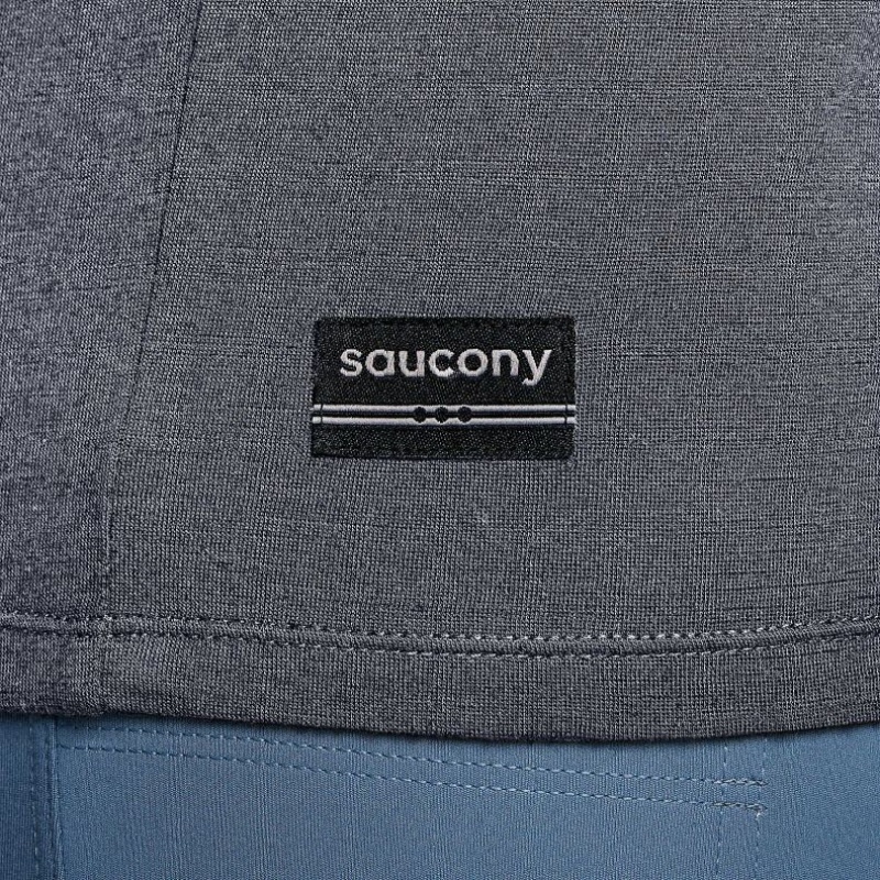 Saucony Peregrine Merino Long Sleeve Miesten T-Paita Harmaat | SUOMI VGOQNDK