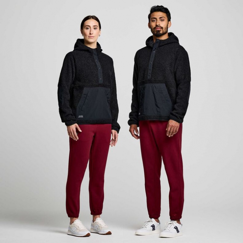 Saucony Recovery Sherpa Pullover Miesten Huppari Mustat | SUOMI JWAMBFI