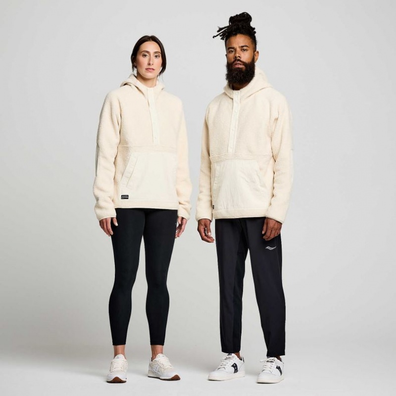 Saucony Recovery Sherpa Pullover Miesten Huppari Kerma | SUOMI JFCLSKB