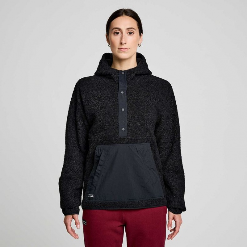 Saucony Recovery Sherpa Pullover Naisten Huppari Mustat | SUOMI HZQSNRO