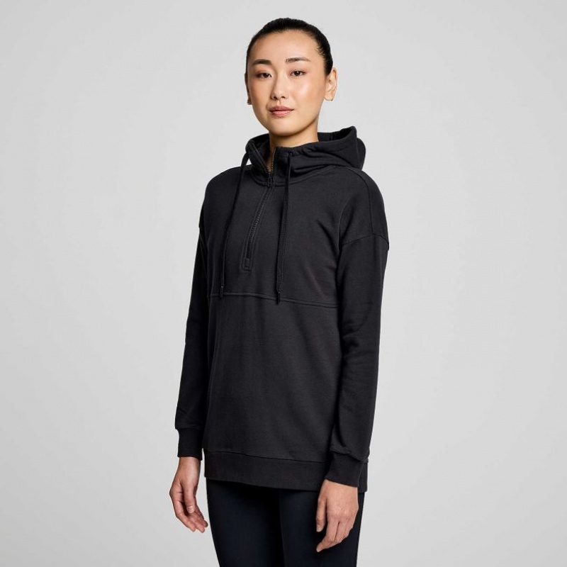 Saucony Recovery Zip Tunic Naisten Huppari Mustat | SUOMI NBAVPFW