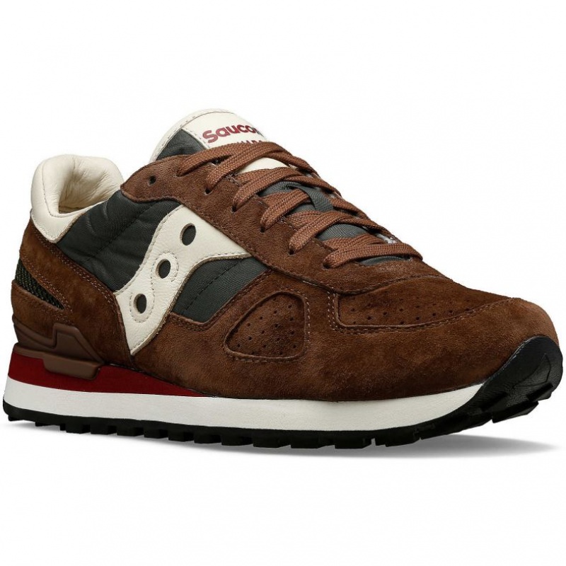 Saucony Shadow Original Premium Naisten Tennarit Ruskea Vihreä | SUOMI HFXZUNW