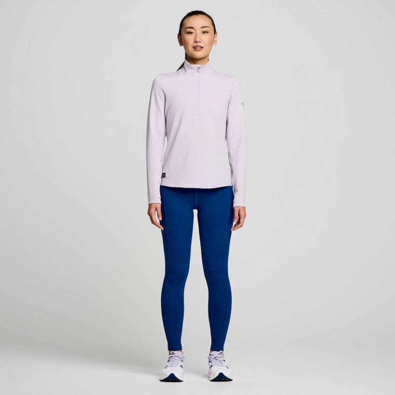 Saucony Triumph 3D 1/2 Zip Naisten Collegepaita Violetit | SUOMI IHZVADE